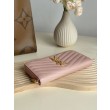 Qualità da grande replica Portafoglio YSL Saint Laurent Monogram Continental con cerniera Rosa