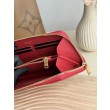 Portafoglio YSL Saint Laurent Monogram Continental con cerniera Rosso