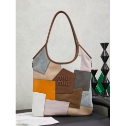 Bora Pari all'originale replica tote Miu Miu Ivy in pelle patchwork 5BG231