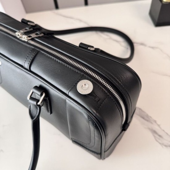 Replica di lusso Borsa a tracolla Loewe Amazona 31 pelle nabuk granulata Nero Imitazioni Cloni Borsa a tracolla Loewe Amazona 31 pelle nabuk granulata Nero firmate
