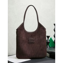 Borsa a tracolla/hobo Miu Miu Ivy in velluto a coste 5BG231