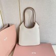 Borse Replica a tracolla Miu Miu Ivy denim con finiture pelle 5BG231 Bianca