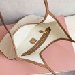 Borse Replica a tracolla Miu Miu Ivy denim con finiture pelle 5BG231 Bianca