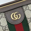 Borsa a tracolla piccola Gucci Ophidia 795194 Caffè