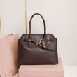 Borsa tote Miu Miu Adventure nappa marrone