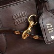 Borsa tote Miu Miu Adventure nappa marrone
