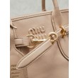 Borse tote pelle Miu Miu Adventure 5BA292 Bianco Crema