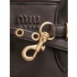 Borse tote pelle Miu Miu Adventure 5BA292 Caffè