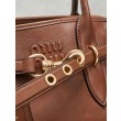 Borse tote pelle Miu Miu Adventure 5BA292 Marrone