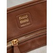 Borse tote pelle Miu Miu Adventure 5BA292 Marrone