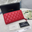 Qualità superiore replica Dettagli perfetti Portafoglio Chanel con cerniera pelle trapuntata rosso caviale Qualità superiore replica Dettagli perfetti Portafoglio Chanel con cerniera pelle trapuntata rosso caviale