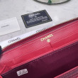 Qualità superiore replica Dettagli perfetti Portafoglio Chanel con cerniera pelle trapuntata rosso caviale Qualità superiore replica Dettagli perfetti Portafoglio Chanel con cerniera pelle trapuntata rosso caviale