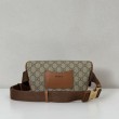 Marsupio piccolo Gucci GG Emblem Uomo 821165 marrone