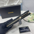 Portafoglio Chanel con cerniera pelle trapuntata Nero caviale Portafoglio Chanel con cerniera pelle trapuntata Nero caviale
