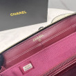 Portafoglio Chanel con cerniera pelle trapuntata Nero caviale Portafoglio Chanel con cerniera pelle trapuntata Nero caviale