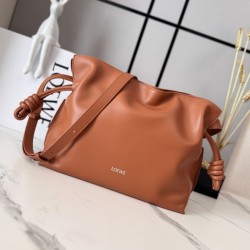 Cloni Pochette con coulisse Borse Loewe Flamenco Marrone firmate
