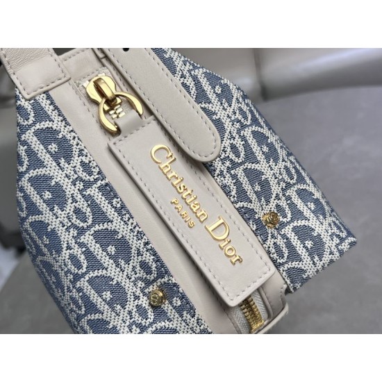 Replica di lusso Borsa D-Journey piccola/media Dior Oblique Jacquard Beige Imitazioni Cloni Borsa D-Journey piccola/media Dior Oblique Jacquard Beige firmate