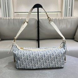 Cloni Borsa D-Journey piccola/media Dior Oblique Jacquard Beige firmate