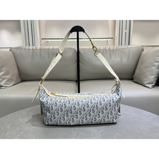 Replica di lusso Borsa D-Journey piccola/media Dior Oblique Jacquard Beige Imitazioni Cloni Borsa D-Journey piccola/media Dior Oblique Jacquard Beige firmate