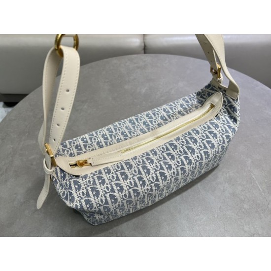 Replica di lusso Borsa D-Journey piccola/media Dior Oblique Jacquard Beige Imitazioni Cloni Borsa D-Journey piccola/media Dior Oblique Jacquard Beige firmate