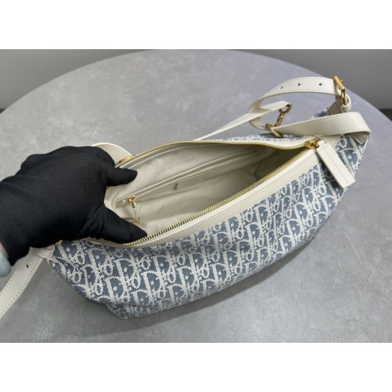 Replica di lusso Borsa D-Journey piccola/media Dior Oblique Jacquard Beige Imitazioni Cloni Borsa D-Journey piccola/media Dior Oblique Jacquard Beige firmate