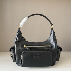 Cloni Borsa a tracolla Miu Miu Pocket Nappa 5BC189 Nero firmate