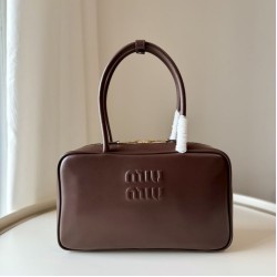 Cloni Imitazioni borse griffate a mano Miu Miu Beau 5BB172 Maroon firmate