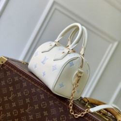 Replica di lusso Borse Louis Vuitton Speedy Bandoulière 20 M28314 blu Imitazioni Cloni Borse Replica Louis Vuitton Speedy Bandoulière 20 M28314 blu firmate
