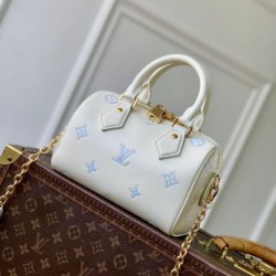 Cloni Borse Replica Louis Vuitton Speedy Bandoulière 20 M28314 blu firmate