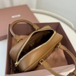 Borse Imitazioni a mano Miu Miu Arcadie 5BB142 Marrone