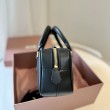 Borse Replica Alta Qualità a mano Miu Miu Arcadie 5BB142 Nero