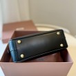 Borse Replica Alta Qualità a mano Miu Miu Arcadie 5BB142 Nero
