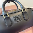Borse Replica Alta Qualità a mano Miu Miu Arcadie 5BB142 Nero