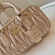 Borsa a mano Miu Miu Arcadie Matelassé Nappa 5BB142 marrone