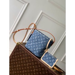 Qualità superiore replica a secchiello in denim LV All In BB M28107