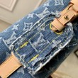 Qualità superiore replica a secchiello in denim LV All In BB M28107