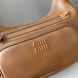 Borsa a tracolla Miu Miu Pocket Nappa 5BC189 Caramello Borsa a tracolla Miu Miu Pocket Nappa 5BC189 Caramello