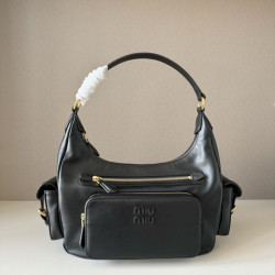 Borsa a tracolla Miu Miu Pocket Nappa 5BC189 Nero