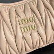 Borsa hobo mini/piccolo Miu Miu Wander Matelasse Beige
