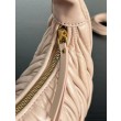 Borsa hobo mini/piccolo Miu Miu Wander Matelasse Beige