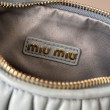 Borsa hobo mini/piccolo Miu Miu Wander Matelasse Blu