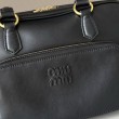 Borse a tracolla Miu Miu Pocket con manico superiore Nero