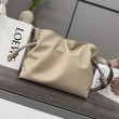 Pochette con coulisse Borse Loewe Flamenco Beige