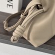 Pochette con coulisse Borse Loewe Flamenco Beige
