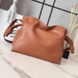 Pochette con coulisse Borse Loewe Flamenco Marrone