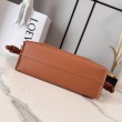 Pochette con coulisse Borse Loewe Flamenco Marrone