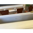 Qualità superiore replica Portafoglio Chanel trapuntato in caviale perlato con catena Woc Bianco