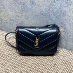 Cloni Borse Replica fedele mini Loulou YSL Saint Laurent Nero firmate