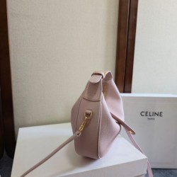 Replica di lusso Borsa a tracolla Celine Lulu per adolescenti Rosa Imitazioni Cloni Borsa a tracolla Celine Lulu per adolescenti Rosa firmate