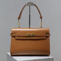 Cloni Borsa a tracolla YSL Saint Laurent Manhattan marrone firmate
